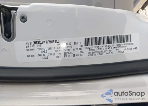 2010 Chrysler Town & Country Touring Plus z USA, uszkodzony, nr VIN 2A4RR8DX6AR415473